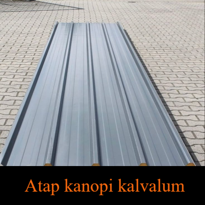 Kanopi galvalum modern minimalis dengan rangka kuat yang cocok untuk carport,teras rumah,dan area bisnis.