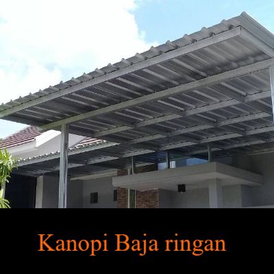 Kanopi baja ringan minimalis modern dengan atap transparan anti panas dan tahan hujan untuk carport rumah